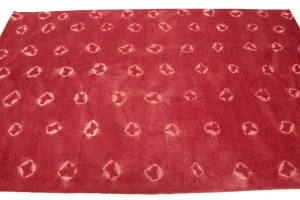 Fuchsia Tie-Dye 5X8 Hand-Tufted Modern Rug
