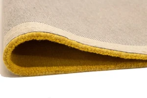 Golden Yellow Tie-Dye 5X8 Hand-Tufted Modern Rug