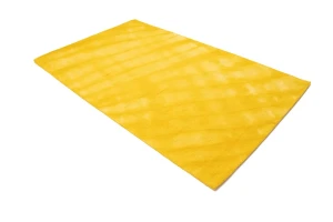 Golden Yellow Tie-Dye 5X8 Hand-Tufted Modern Rug