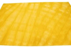 Golden Yellow Tie-Dye 5X8 Hand-Tufted Modern Rug