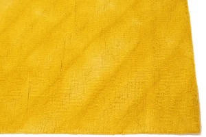 Golden Yellow Tie-Dye 5X8 Hand-Tufted Modern Rug