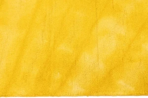 Golden Yellow Tie-Dye 5X8 Hand-Tufted Modern Rug