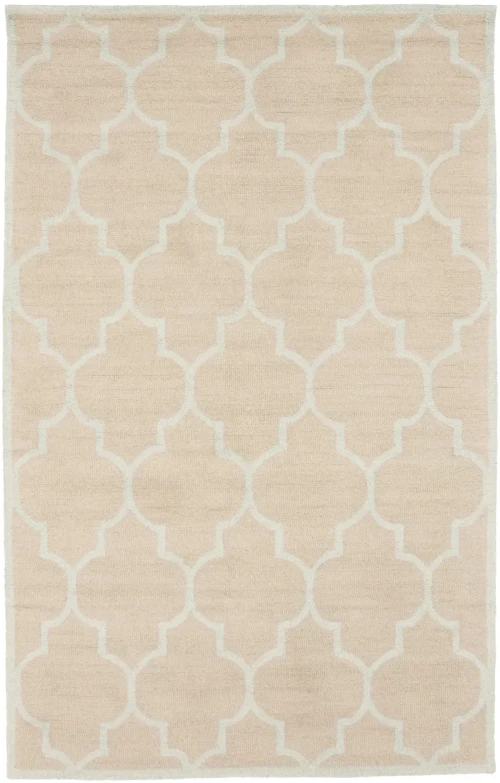 Beige Trellis  5X8 Hand-Tufted Modern Rug