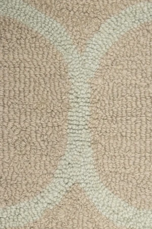 Beige Trellis  5X8 Hand-Tufted Modern Rug