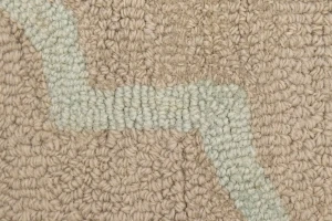 Beige Trellis  5X8 Hand-Tufted Modern Rug
