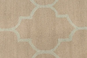 Beige Trellis  5X8 Hand-Tufted Modern Rug
