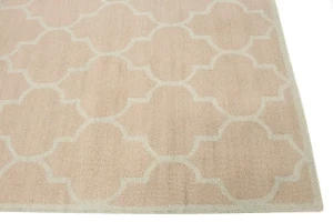 Beige Trellis  5X8 Hand-Tufted Modern Rug