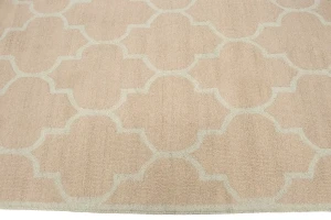 Beige Trellis  5X8 Hand-Tufted Modern Rug