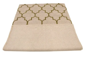 Beige & Brown Trellis 5X8 Hand-Tufted Modern Rug