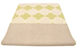 Lime Green Trellis 5X8 Hand-Tufted Modern Rug