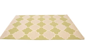 Lime Green Trellis 5X8 Hand-Tufted Modern Rug