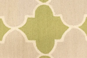 Lime Green Trellis 5X8 Hand-Tufted Modern Rug