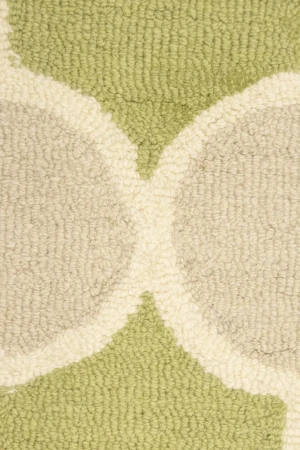 Lime Green Trellis 5X8 Hand-Tufted Modern Rug