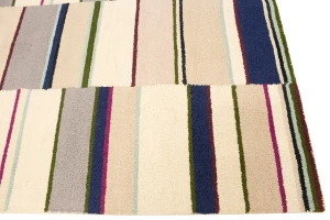 Multicolored Stripes 5X8 Hand-Tufted Modern Rug