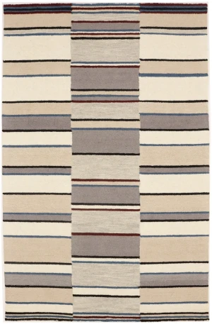 Multicolored Stripes 5X8 Hand-Tufted Modern Rug