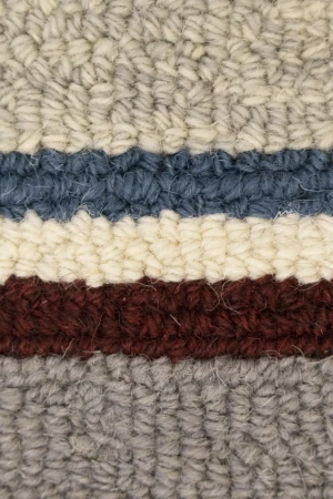 Multicolored Stripes 5X8 Hand-Tufted Modern Rug