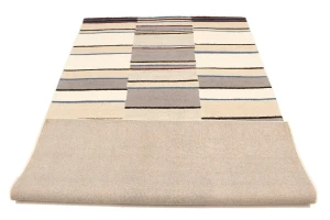 Multicolored Stripes 5X8 Hand-Tufted Modern Rug