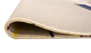Multicolored Stripes 5X8 Hand-Tufted Modern Rug