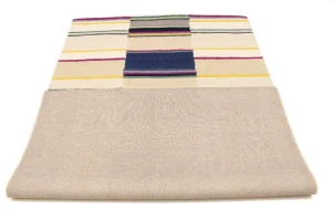 Multicolored Stripes 5X8 Hand-Tufted Modern Rug