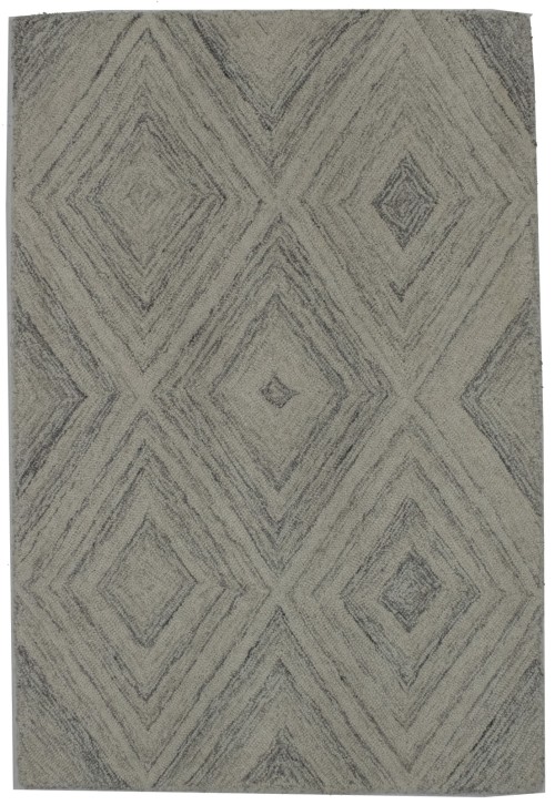 Multicolored Geometric 2X3 Hand-Tufted Modern Rug