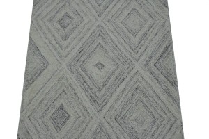Multicolored Geometric 2X3 Hand-Tufted Modern Rug