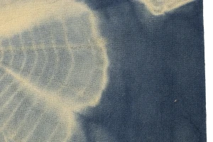 Navy Blue Tie-Dye 5X8 Hand-Tufted Modern Rug
