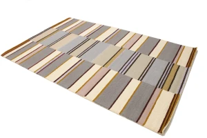 Multicolored Stripes 5X8 Hand-Tufted Modern Rug