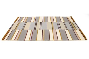 Multicolored Stripes 5X8 Hand-Tufted Modern Rug