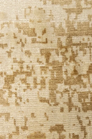 Distressed Beige Brown Abstract 5X8 Hand-Tufted Modern Rug