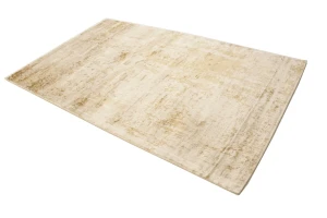 Distressed Beige Brown Abstract 5X8 Hand-Tufted Modern Rug