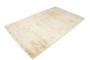 Distressed Beige Brown Abstract 5X8 Hand-Tufted Modern Rug