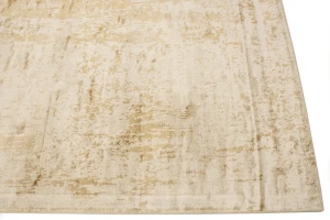 Distressed Beige Brown Abstract 5X8 Hand-Tufted Modern Rug