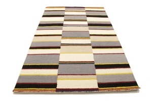 Multicolored Stripes 5X8 Hand-Tufted Modern Rug