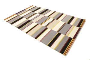 Multicolored Stripes 5X8 Hand-Tufted Modern Rug