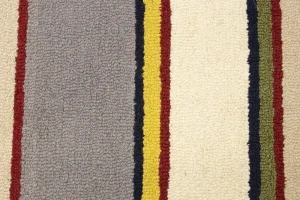 Multicolored Stripes 5X8 Hand-Tufted Modern Rug