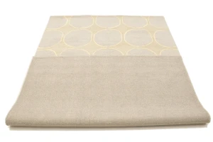 Beige & Cream Abstract 5X8 Hand-Tufted Modern Rug