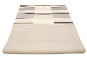 Multicolored Stripes 5X8 Hand-Tufted Modern Rug