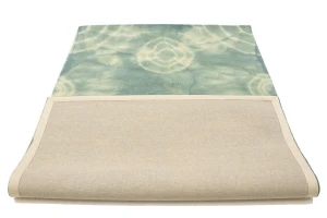 Dark Green Tie-Dye 5X8 Hand-Tufted Modern Rug