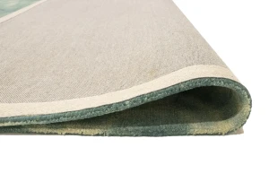 Dark Green Tie-Dye 5X8 Hand-Tufted Modern Rug