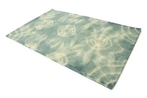 Dark Green Tie-Dye 5X8 Hand-Tufted Modern Rug