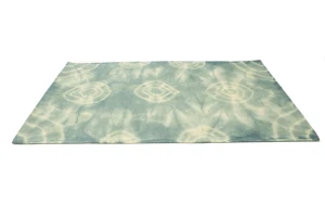 Dark Green Tie-Dye 5X8 Hand-Tufted Modern Rug