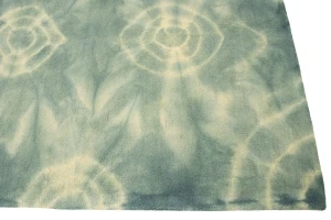 Dark Green Tie-Dye 5X8 Hand-Tufted Modern Rug