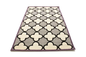 Multicolored Trellis 5X8 Hand-Tufted Modern Rug