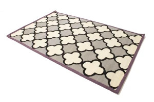 Multicolored Trellis 5X8 Hand-Tufted Modern Rug