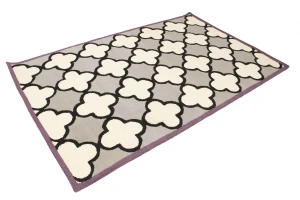Multicolored Trellis 5X8 Hand-Tufted Modern Rug