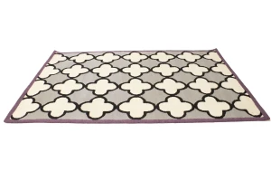 Multicolored Trellis 5X8 Hand-Tufted Modern Rug