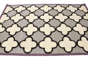 Multicolored Trellis 5X8 Hand-Tufted Modern Rug