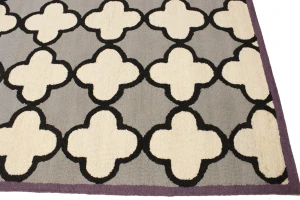 Multicolored Trellis 5X8 Hand-Tufted Modern Rug