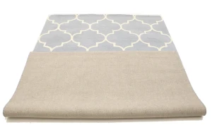 Cool Gray Trellis 5X8 Hand-Tufted Modern Rug