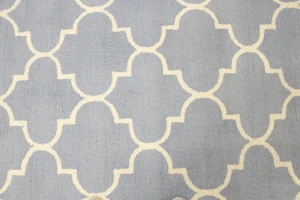 Cool Gray Trellis 5X8 Hand-Tufted Modern Rug